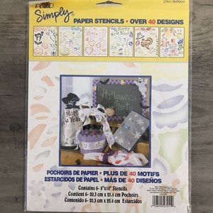 Plaid Simply Paper Stencils Holiday